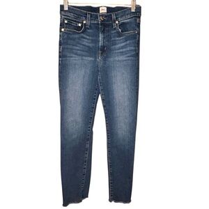Edwin‎ Womens Bree Straight Crop Jeans Size 25 Raw Hem Stretch Denim USA Made